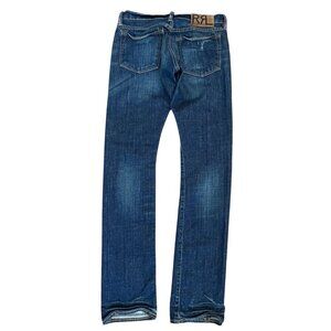Vintage Double RL RRL Ranch Fit Jeans Womens 27x34 Distressed Skinny USA